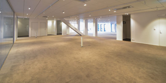 Textilgolv golvplattor kontorshotell Unitet Spaces Stockholm